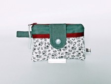 Mini Geldbörse,  Schlüsseltasche, Selbstgenäht, Handarbeit 8x12cm