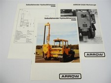 Arrow D500 Hydraulikhammer selbstfahrend Prospekt technische Daten Werkzeuge