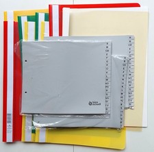 Konvolut Büromaterial - Register A-Z Schnellhefter Mappen Geha Kohlepapier A4