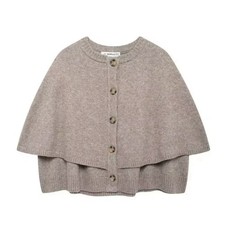 Stockholm Style Cape In Khaki