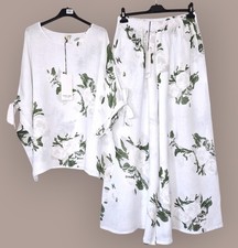 Damen 100% Leinen 2-Teiler