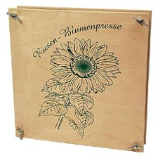 Riesen-Blumenpresse aus Holz -
