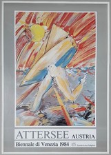 Christian Ludwig Attersee: Original Plakat Biennale Venedig Venezia 1984