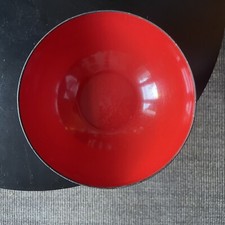 TORBEN ORSKOV Schale KRENIT Herbert Krenchel 15,5 cm rot Emaille 60er