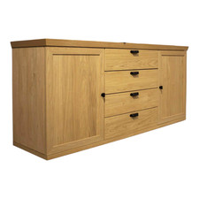 Hülsta Sideboard Chalera Trägeplatte Furnier Natur Eiche