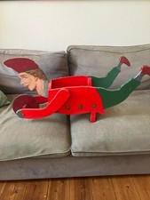 Achtung! Echter Hingucker!! Antike Schubkarre im Harlekinformat