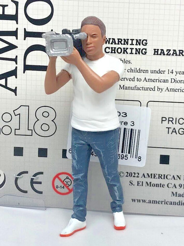 Camera man figur resin - man,
