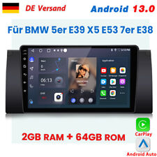 Für BMW 5er E39 7er E38 X5 E53 2+64GB Carplay Autoradio Android GPS NAVI DSP DAB