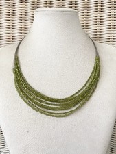 Damenkette Statement Choker Halskette Kurz Modeschmuck Glasperlen Grün