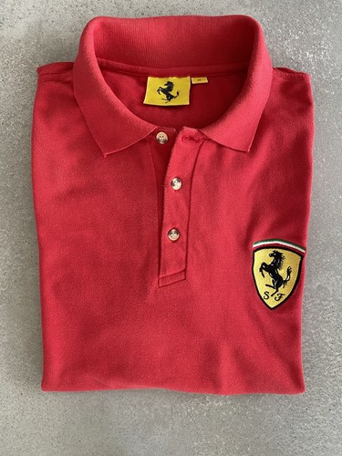 Vintage ferrari polo shirt - vintage,