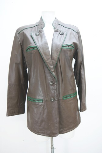 Vintage lederjacke tailliert - vintage,