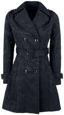 Voodoo Vixen Kurzmantel Damen Susan Coat schwarz Gothic, Romantik