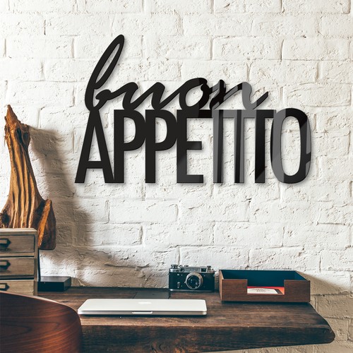 Acrylbuchstaben buon appetito - buon,