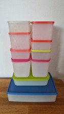 10x Tupperware Gefrierbehälter Eiskristalle