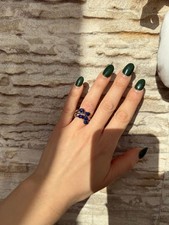 Silberring 925 Blauer