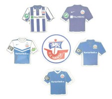 FC Hansa Rostock Trikot Magnet versch. Saisons Fussball Bundesliga AMBALLCOM