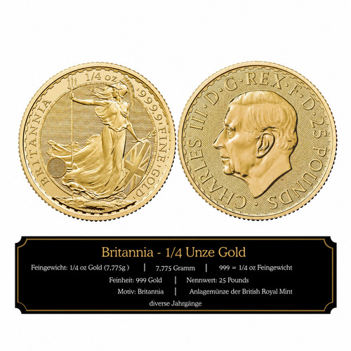 Britannia gold 999 9 - 1/4,
