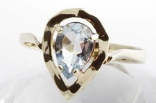 Blautopas Tropfen Ring375 9K