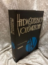 Handwörterbuch der Volkswirtschaft Adam, Hermann, Harald Albuschkat und Reinhard
