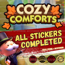 Monopoly_Sticker_Go_Card - COZY COMFORT ALBUM - ALLES FERTIG - Sofortversand