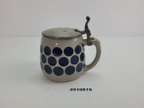 Jugendstil bierkrug zinndeckel - jugendstil,