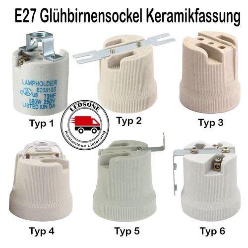 Lampenfassung e27 240v keramik - lampenfassung,