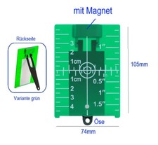 grün Laser Wasserwaage Anstrahlplatte mit Magnet und Öse für Laserwasserwaage