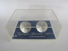Jorgen Jensen Denmark, Manschettenknöpfe Nr. 57, Pewter Zinn, mit original. Box