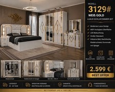 Luxus schlafzimmer set weiß - luxus,