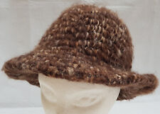 Damen-Hut Wollhut Strickhut braun Glockenhut Gr. S ca. 54-56cm Top-Zustand