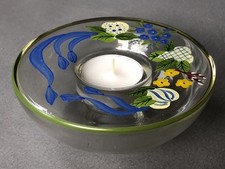 NAGEL Glasdesign Teelichthalter Frühling/Sommerdekor D 12,5 cm