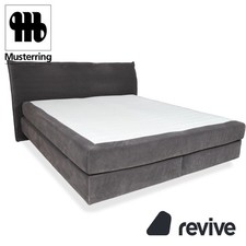 Musterring Stoff Bett Grau