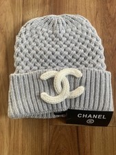 Chanel CC Beanie Grau Unisex