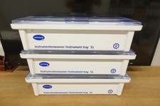 3 Stück - Bode (Hartmann) Instrumentenwanne Desinfektionswanne Instrumente 5 L