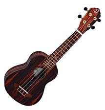 B-WARE Ortega RUEB-SO Ebony Sopran Ukulele Gigbag Tasche Ebenholz Timber Serie