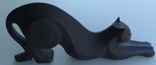 Katzen skulptur blackie - katzen,