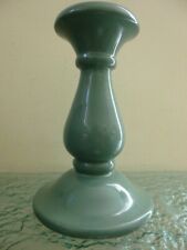 Vintage Kerzenständer olivgrün Porzellan von Sodahl Denmark