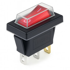 Wippschalter beleuchtet bei