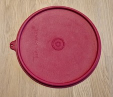 Vintage Tupperware X-Deckel Rot rund Ersatzteil Ø 18,3 cm