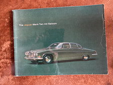 Jaguar Mark Ten 4.2 Saloon Broschüre ca 1964 LF Prestige spiralgebunden
