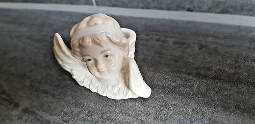 Porzellan engelkopf mit - engelkopf,