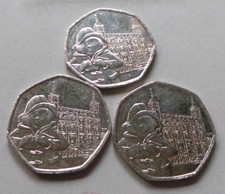 GB 50p Coin Lot of 3