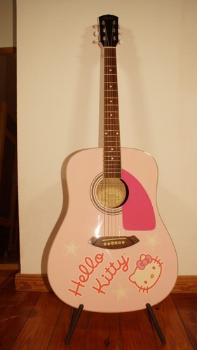 Hello kitty gitarre pink - kitty, in