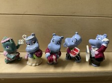 5 X Hippo Hochzeitspaar, Hochzeitstorte, Heiraten, Brautpaar, Tischdeko, Ü-Ei