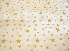 SATIN Stoff weiß Glitzer Sternenhimmel  Sterne Meterware