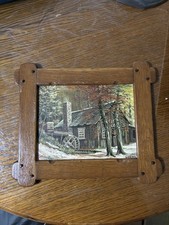 Vintage Waldhütten-Bild –