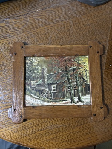Vintage waldhütten bild - waldhütten-bild, –