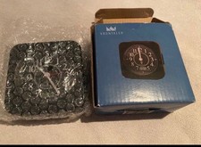 Wecker Tischuhr mit Led Farbe Schwarz Batteriebetrieben