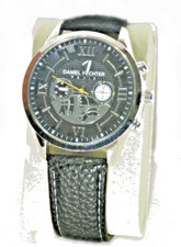 Uhr 'Daniel Hechter',  Design 'Silberne Zahnräder', Zentralsekunde, Röm. Ziffern