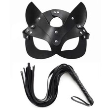 Katzenmaske Und Peitsche Leder